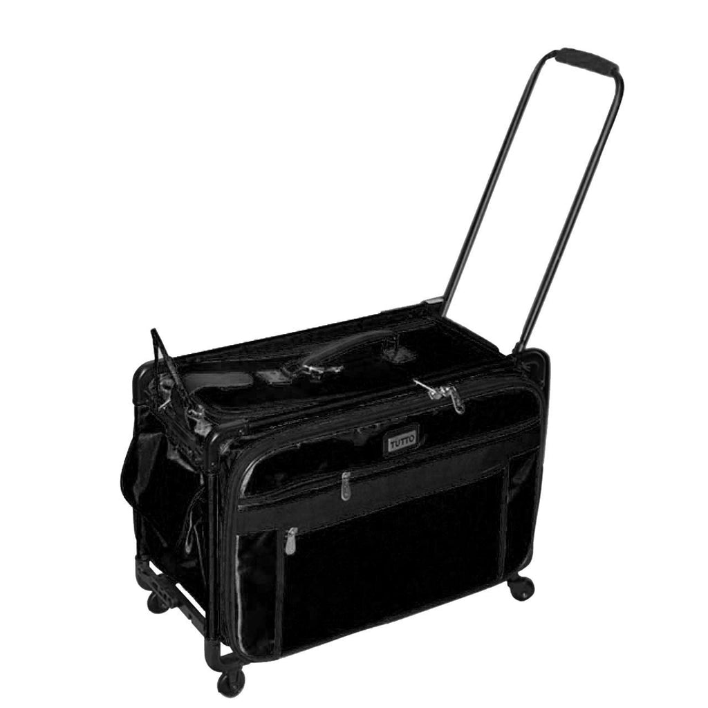 Tutto 22 Large Black Sewing Machine Tote on Wheels - 740889050061