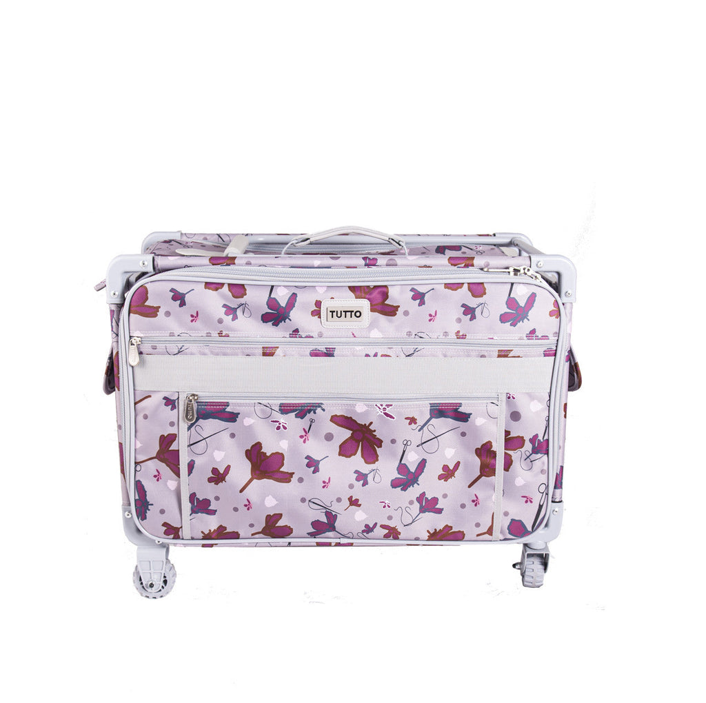 Tutto Sewing Machine Case On Wheels Large 22in Pink - 740889050023